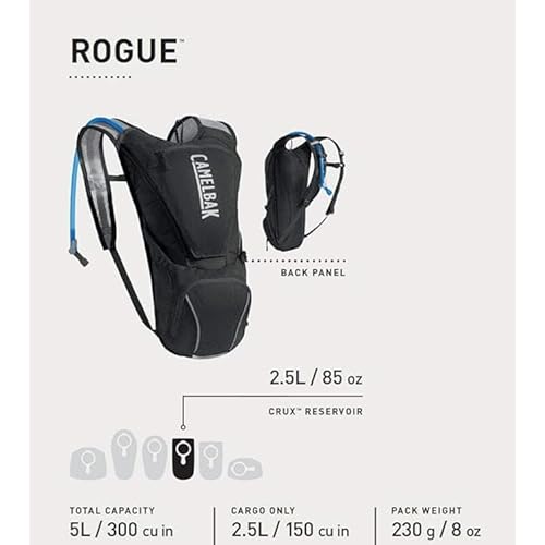 CamelBak Rogue Hydration Pack 85oz, Black/Graphite