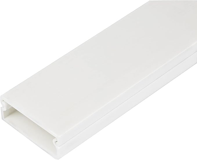 StarTech.com Solid Cable Management Raceway with Adhesive Tape & Cover, 1-1/4"(32mm) W x 3/8"(11mm) H - 3ft(1m) Length, PVC Network/Power Cord Hider/Wall Wire Duct, Max 12 Cables, UL Listed, TAA