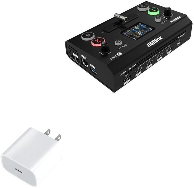 BoxWave Charger Compatible with RGBlink Mini V2 - PD GAN miniCube (30W) 30W Tiny PD GAN Type-C Wall Charger - Winter White