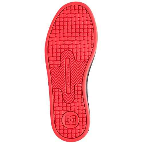 DC womens Court Graffik Skate Shoe, Black/Hot Pink, 8 US