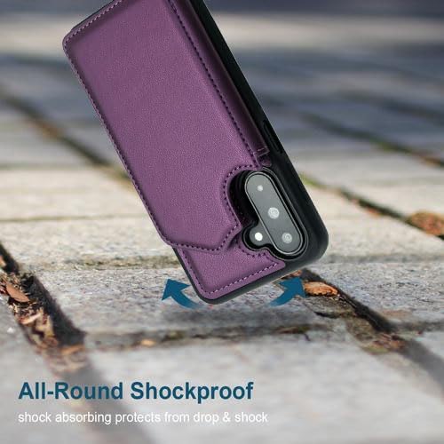 Wallet Case for Samsung Galaxy A17 5G 2025 RFID Blocking Card Holders| Kickstand | Shockproof TPU Shell | PU Leather | Magnetic Closure | Protective Flip Folio Cover | Black
