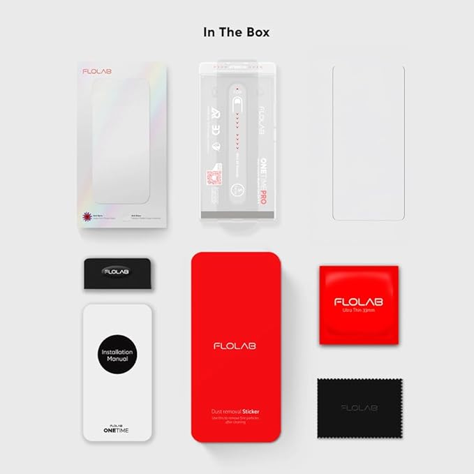 FLOLAB NanoArmour ONETIME PRO for Samsung Galaxy S26 Screen Protector Anti Reflective Tempered Glass Edge to Edge Fingerprint ID Compatible Dust Free Easy to Install