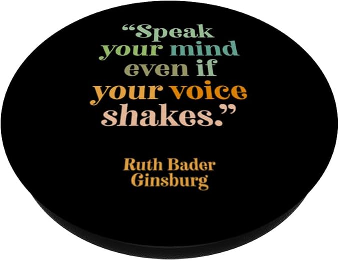 RBG quote encourage self confidence beautiful words Ginsburg PopSockets PopGrip for MagSafe