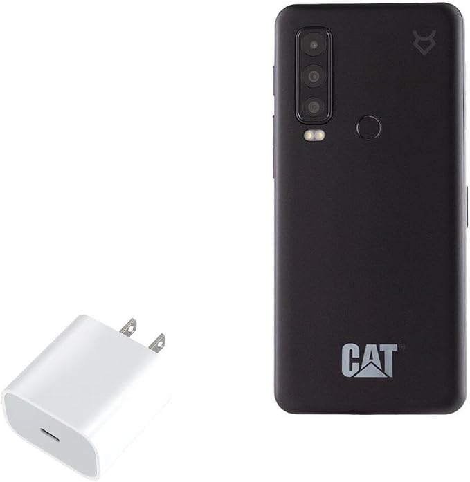 BoxWave Charger Compatible with CAT S75 - PD GAN miniCube (30W) 30W Tiny PD GAN Type-C Wall Charger - Winter White