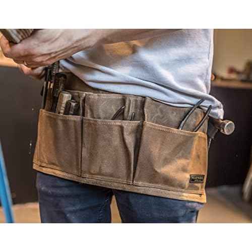 Readywares Waxed Canvas Waist Tool Apron/Waist Utility Apron/Carpenter Waist Apron