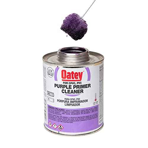 Oatey G30780 PVC Primer, 8800 Series, Purple, 1/4 Pint Can, 1-Pack, 4 oz
