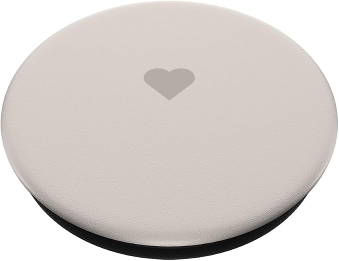 Stone Color Cute Heart Minimalist Love PopSockets Adhesive PopGrip