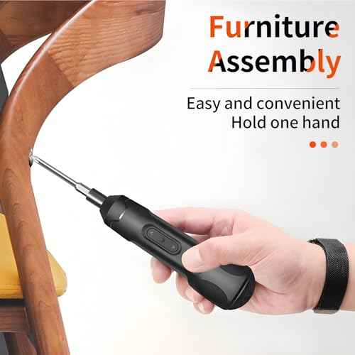 Mini Electric Screwdriver Set,3.7V 800 MAH USB-C Rechargeable Cordless Rotary Tool With 20 pcs Bits Set For Install or Repair