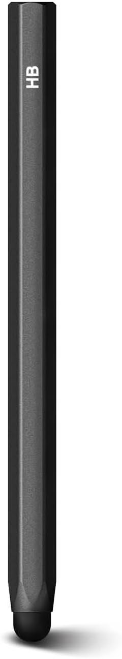 elago Premium Aluminum Hexa Stylus Pens for All Touch Screen Tablets | Soft Touch Pen-Point Precise Touch and Control Extra Rubber Tip Included Ergonomic Grip Comfortable Grip (Black)