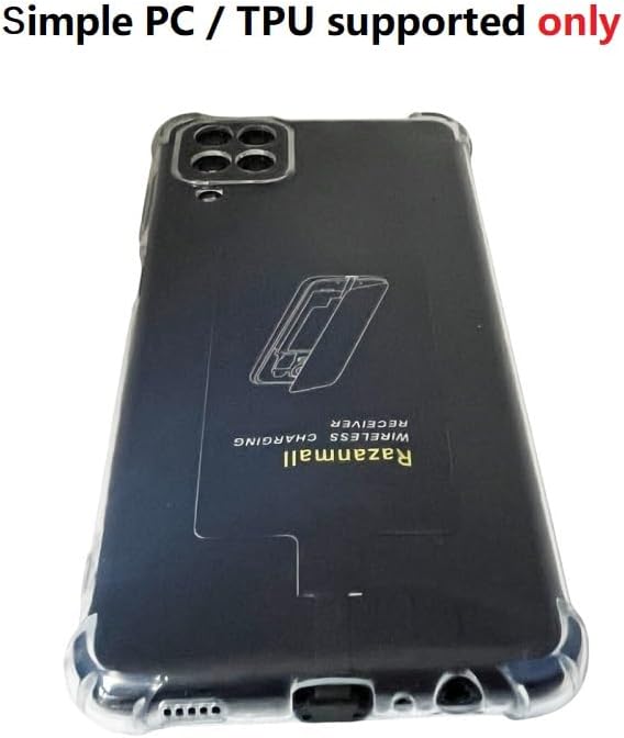 External Type-C Wireless Charging Adapter for Samsung Galaxy A54 A34 A24 A14 5G Phone with Qi Charger PAD