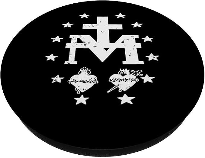 Miraculous Medal Medalla Milagrosa Catholic Virgin Mary PopSockets PopGrip: Swappable Grip for Phones &amp Tablets PopSockets Adhesive PopGrip