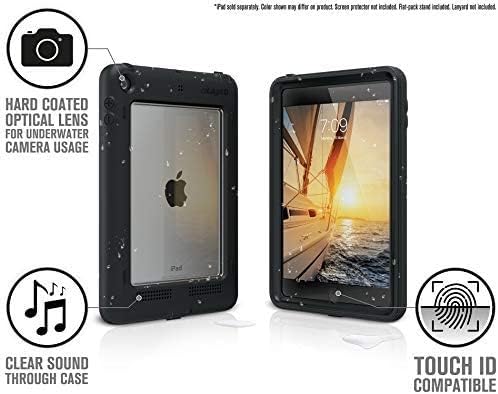 Catalyst Case for iPad mini 5 Edition 2019 Full Body Protection Waterproof 6.6ft Drop Proof 4ft Kickstand Included Touch ID Built-in Screen Protector iPad case for Kids - Stealth Black