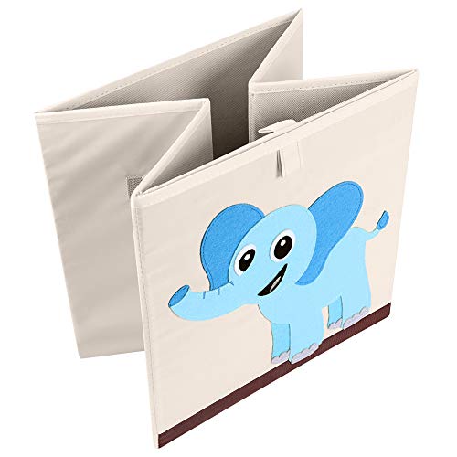 Foldable Animal Cube Storage Bins Fabric Toy Box/Chest/Organizer for Kids Nursery, 13 inch (Toucan) - color: Toucan