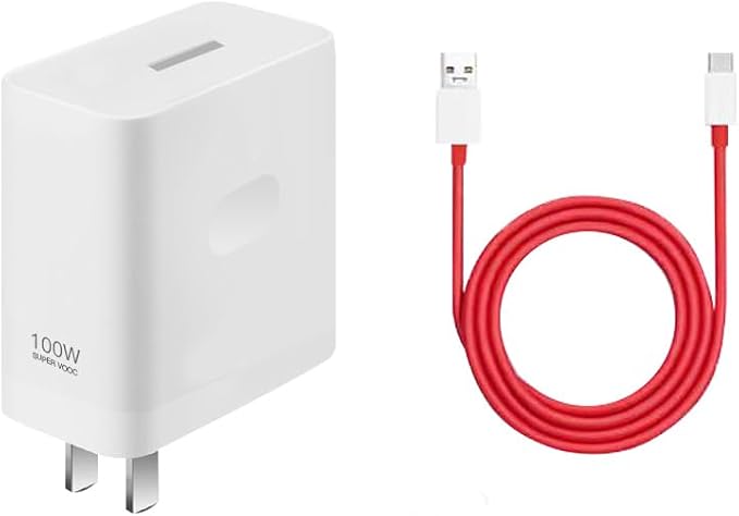 Official Original100W Charger for OnePlus Super VoocWall Charger Adapter with 5ft 10A Charging Cable
