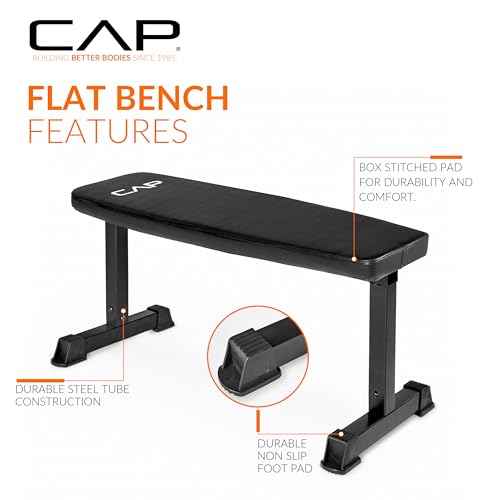 CAP Barbell Flat Weight Bench Color Series
