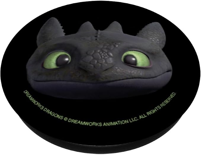 DreamWorks Dragons Toothless Night Fury Big Face Costume 3D PopSockets PopGrip for MagSafe