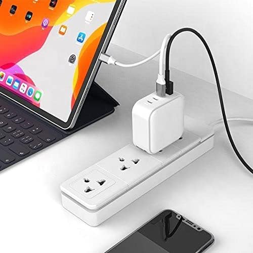 BoxWave Charger Compatible with Google Pixel 6a - PD miniCube (100W) 100W 3 PD Port Wall Charger International - Winter White