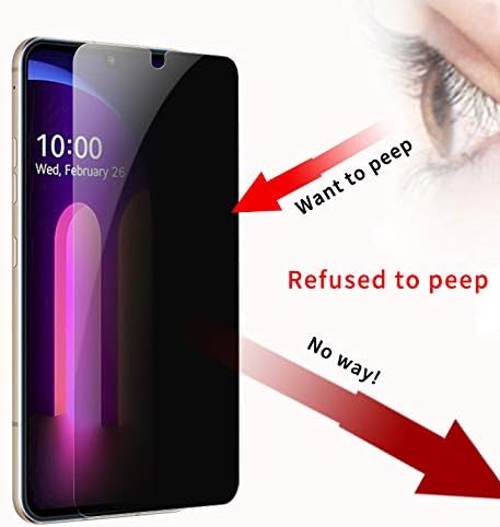 for LG V60 ThinQ 5G Privacy Screen Protector Tempered Glass - 【2 PCS】 Ultra Thin Anti Scratch Anti-Spy Screen Protective Film Glass for LG V60 ThinQ 5G Phone