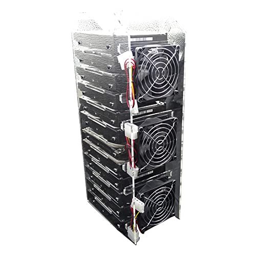 Hard Drive Bay Holder 3.5'' Multi-Layers Hard Disk Bracket HDD Mounting Bracket Kit, Transparent Mechanical Hard Disk Box Storage Organizer Case Rack with Cooling Fan Space (4 Layers) - style: 4 Layers