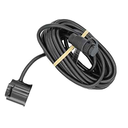 Lowrance 000-14886-001 9-Pin Shoot-Thru Hull M/H Chirp Transducer - No Temp , Black