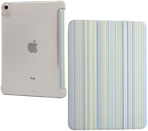 for iPad Air 11-inch M4 2026 M3 2025 M2 2024 iPad Air 5th 2022 / 4th Gen 2020 10.9-inch Slim Foldable Stand Hard PC Translucent Back Shell Smart Cover - [Auto Wake/Sleep]-Black Polka dots