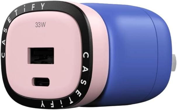 CASETiFY Powerthru 33W Fast Charger - Pink/Blue