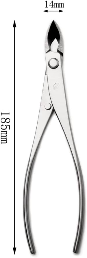TianBonsai 185 mm Narrow Edge Branch Cutter Straight Edge Bonsai Tools