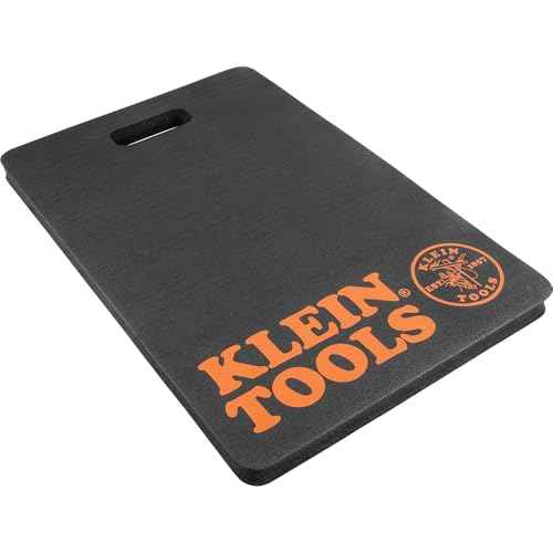 Klein Tools 60135 Kneeling Pads, Adult Men's Soft Thick Closed Cell Soft Foam Professional Tradesman Pro Pads with Handle