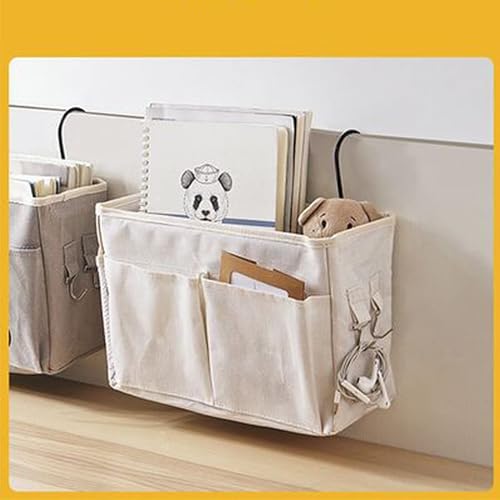 Bedside Caddy, Hanging Storage Organizer Bed Organizer Hanging Pocket Side of Bed Storage Pouch Dorm Bed Storage for Books Mobile Phones (-3117230063811)