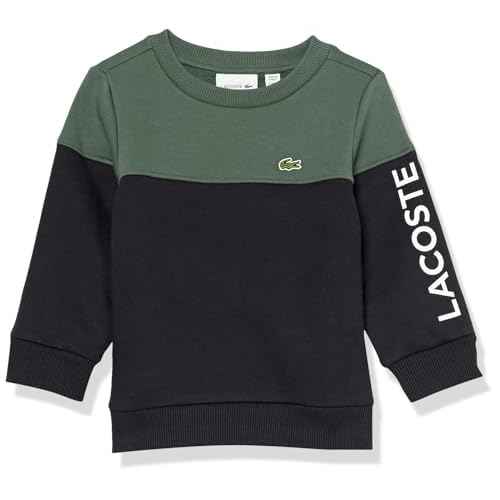 Lacoste Kids' Colourblock Sweatshirt in Organic Cotton Flannel