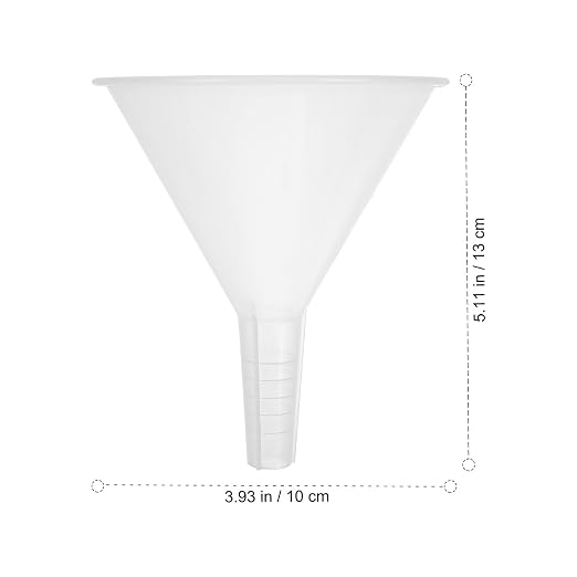 Veemoon 5pcs 100mm Plastic Scientific Triangle Funnels, Laboratory Pp Filling