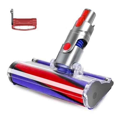 Soft Roller Replacement Vacuum Head Compatible with Dyson V7,V8, Cyclone V10,V11,V15 Cordless Vacuum Cleaners, Suitable for Thin Carpets, Hardwood Floor