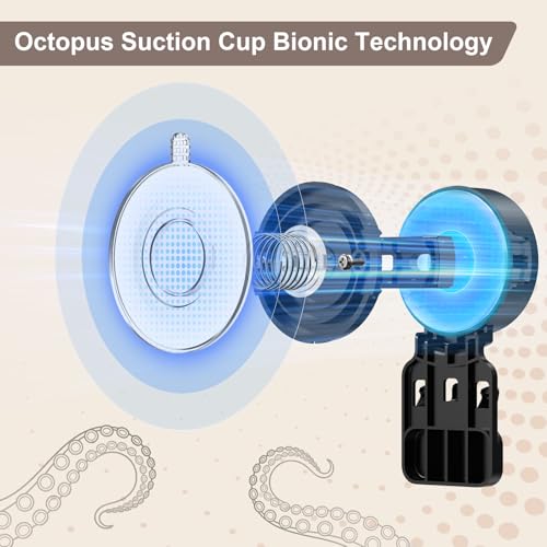 JOTPE Shower Caddy Suction Cup 2 Pack, No Drilling Shower Organizer for Bathroom with Large Capacity, Storage Suction Powerful Max Hold 40 lbs, Waterproof & Removable Bathroom Shelf, Black - size: Extra large
