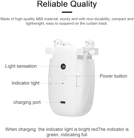 Automatic 3 in 1 Home Electric Smart Curtain Opener With Remote Controller for Opening and Closing (2pcs)