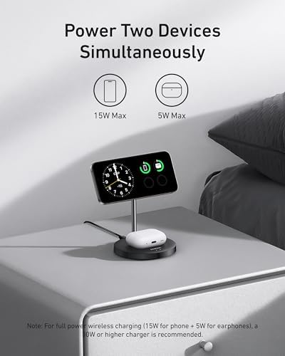 Anker MagSafe Charger Compatible with Anker MagGo 2-in-1 Charging Station