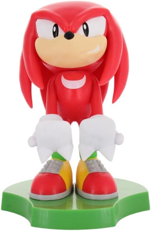 Exquisite Gaming: Holdems: SEGA - Knuckles - Earbud &amp Phone Holder Cable Guys Stand Mini Collectibles with a Twist Classic Sonic Licensed Figure
