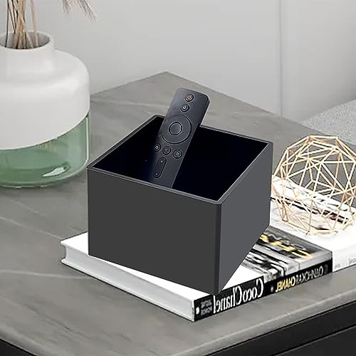 Remote Control Holder, TV Remote Organizer Caddy for Table, Acrylic Remote Storage Box, Black