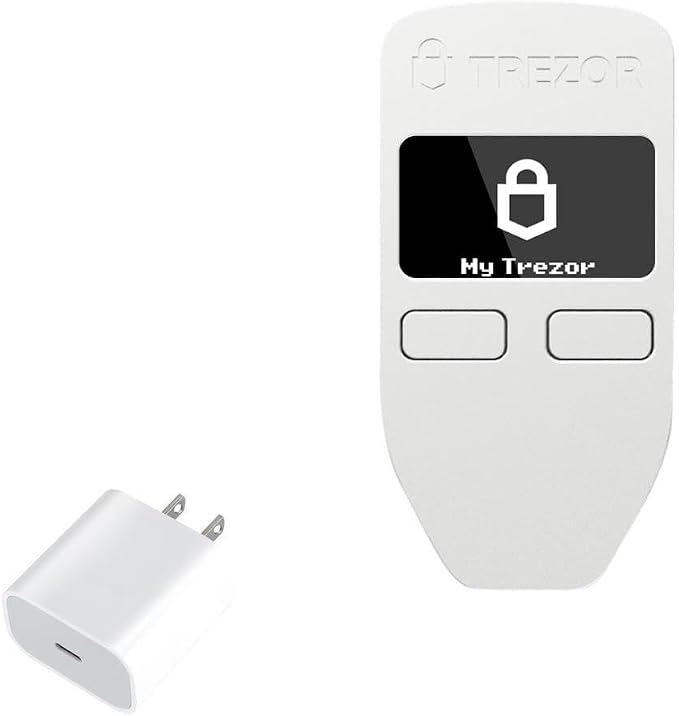 BoxWave Charger Compatible with Trezor Model One - PD GAN miniCube (30W) 30W Tiny PD GAN Type-C Wall Charger - Winter White