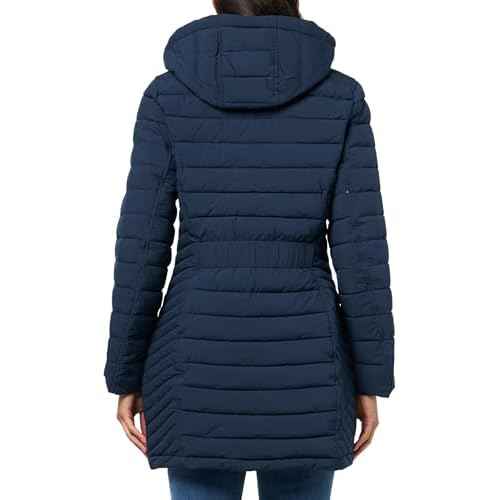 Nautica Women's Stretch Puffer Jacket ? Midweight Quilted Coat Detachable Hood