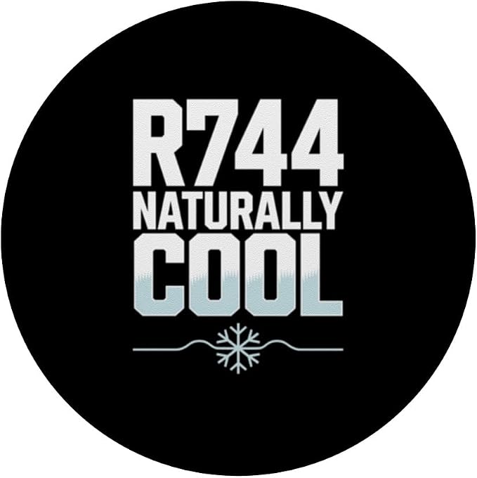R744 Naturally Cool CO2 Refrigeration Technician PopSockets Adhesive PopGrip