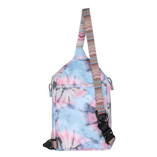 KAVU Yoho Sling Semi Padded Sling Pack Rucksack - Spiral Tie Dye