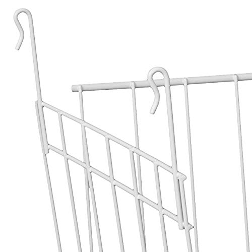 ClosetMaid Wire Hanging Shelf Basket for Storage, Organization in Closet or Pantry, No Assembly or Installation, Durable, White