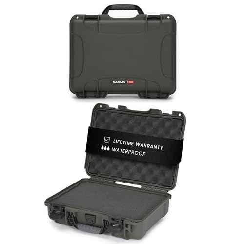 NANUK 910 Hard Case with Foam Single Sporting Gear, IP67 Waterproof Hard Storage, Made in North America Short Case with foam? (14.3¡¯¡¯ x 11.1¡¯¡¯ x 4.7¡¯¡¯)