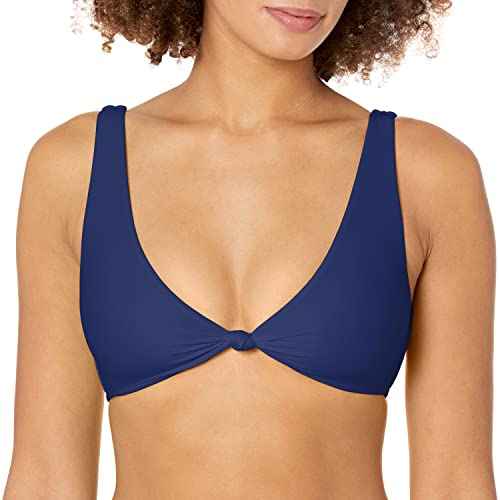 Body Glove Women's Standard Smoothies Gwen Solid Back to Front Bikini Top Swimsuit