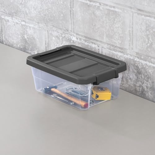 Sterilite Box Stacker Modular Clear 16QT 14723V06