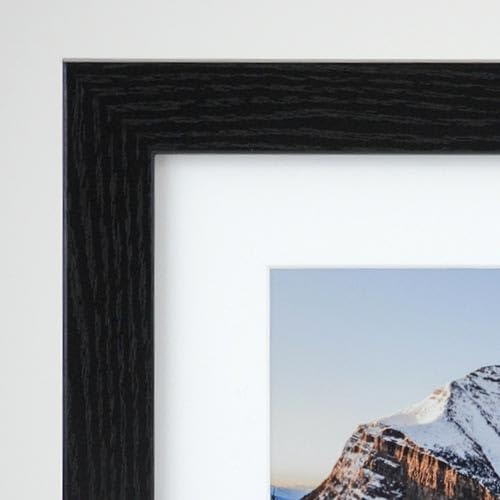 Frame It Easy 33 x 34 Black Grain Wood Frame (Derby)
