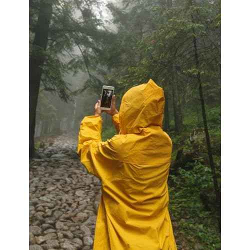 baleaf Women's Rain Jackets Waterproof Windbreaker Packable Running Lightweight Cycling Jacket Reflective Hooded