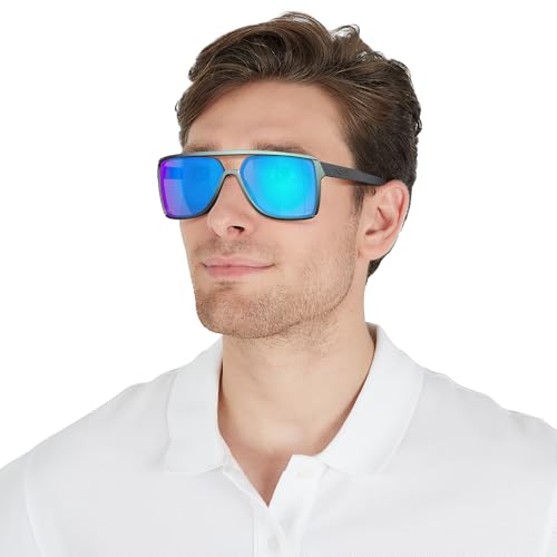 Oakley mens Oo9147 Castel Rectangular Sunglasses
