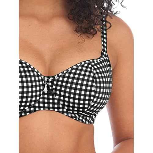 Freya Women's Check in Underwire Sweetheart Bikini Top