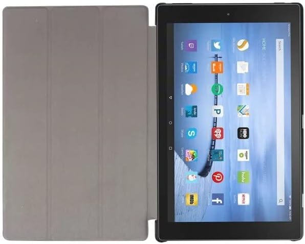 Tablet Cover for Amazon Kindle Fire HD10 7th 9th Generation(2017/2019 Release) Ultra Slim Folio Stand Lightweight Leather Case for Kindle Fire HD 10 7th 9th Gen 10.1 (KST-Dark Blue)